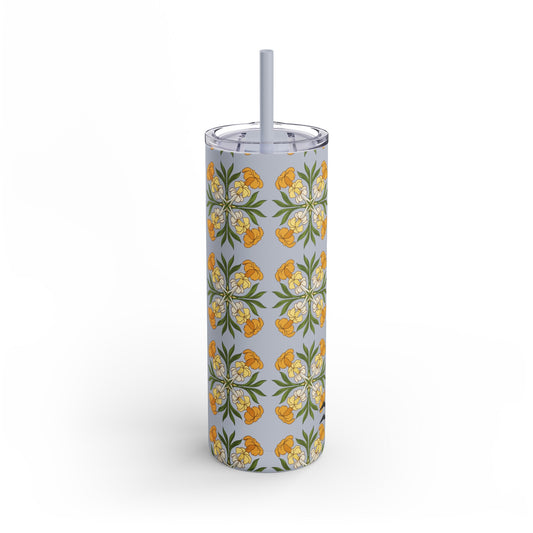 Puakenikeni Quilt Skinny Matte Tumbler, 20oz