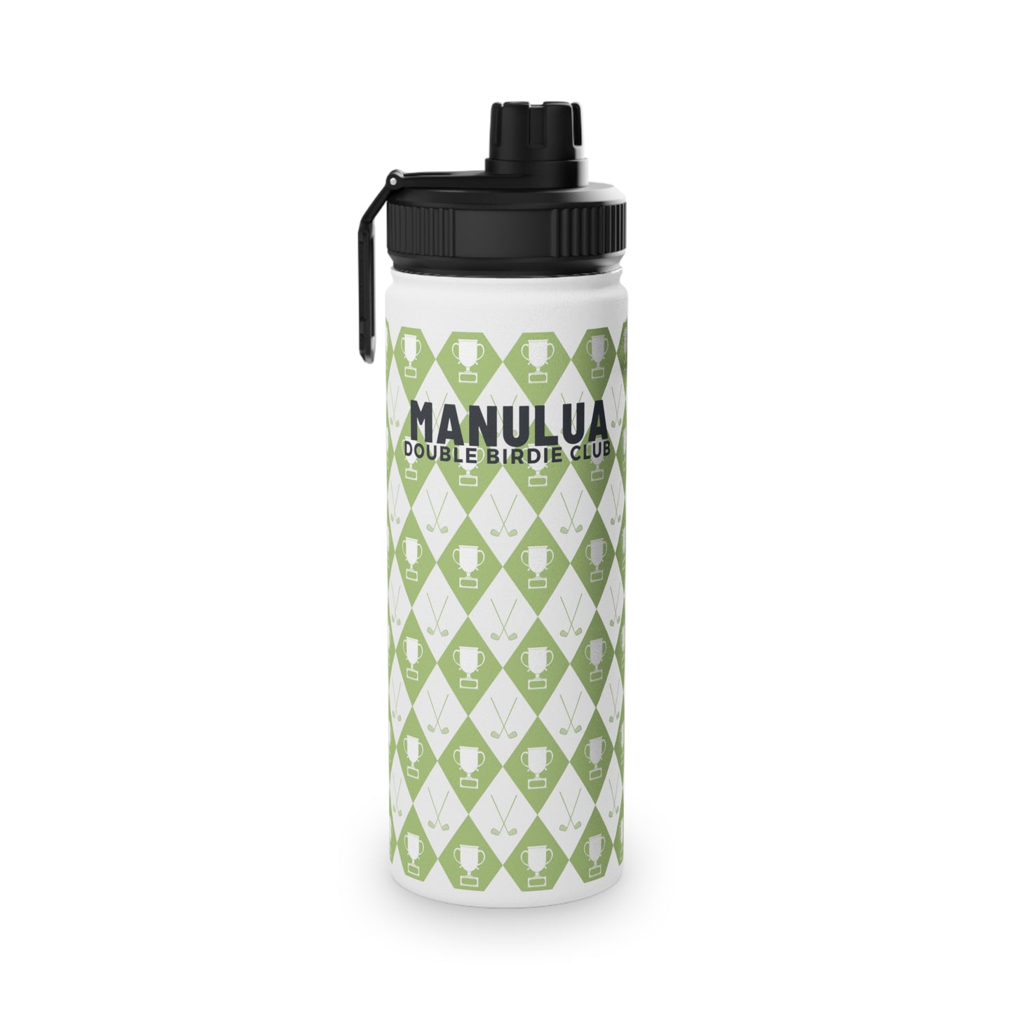 Argyle Champion Print Stainless Steel Sport Bottle