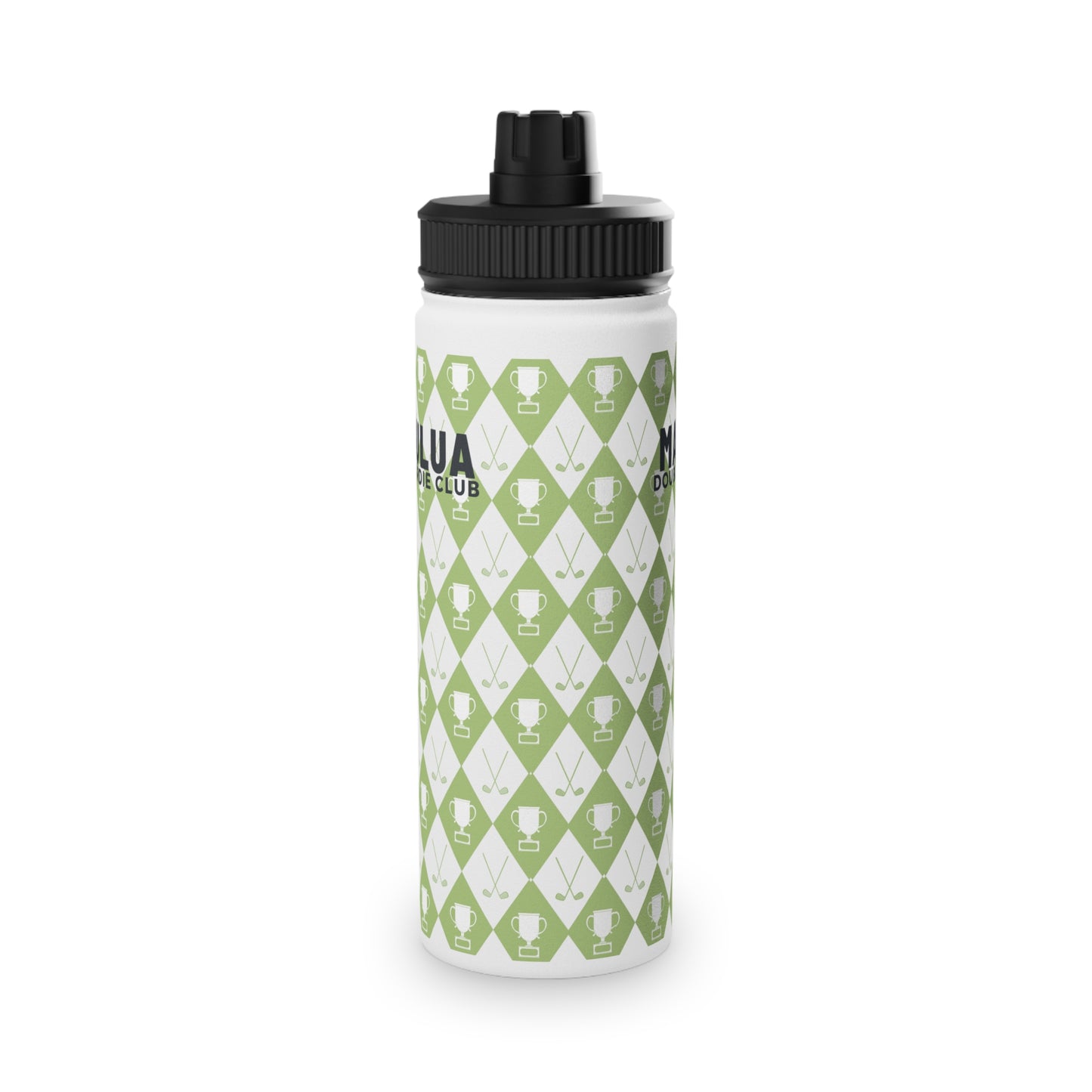 Argyle Champion Print Stainless Steel Sport Bottle