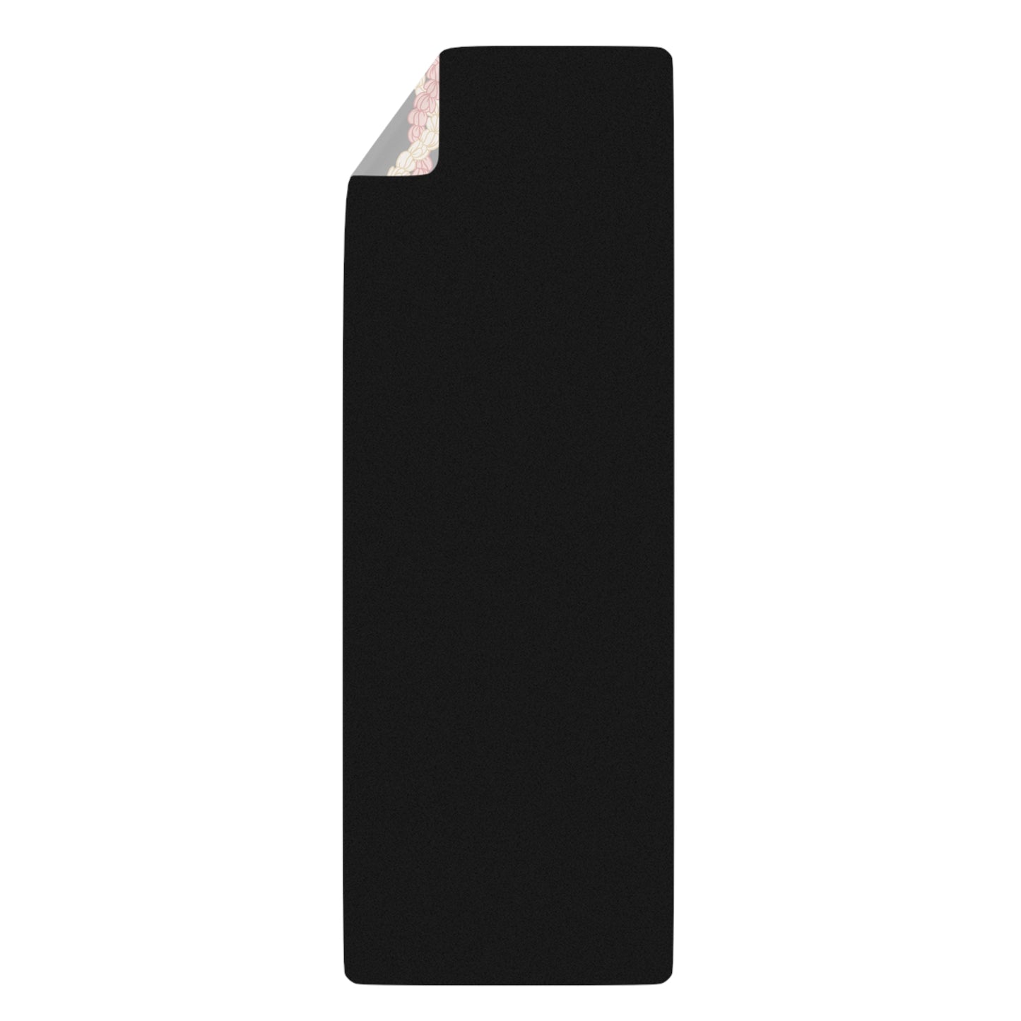 Pikake Lei Gray Rubber Yoga Mat