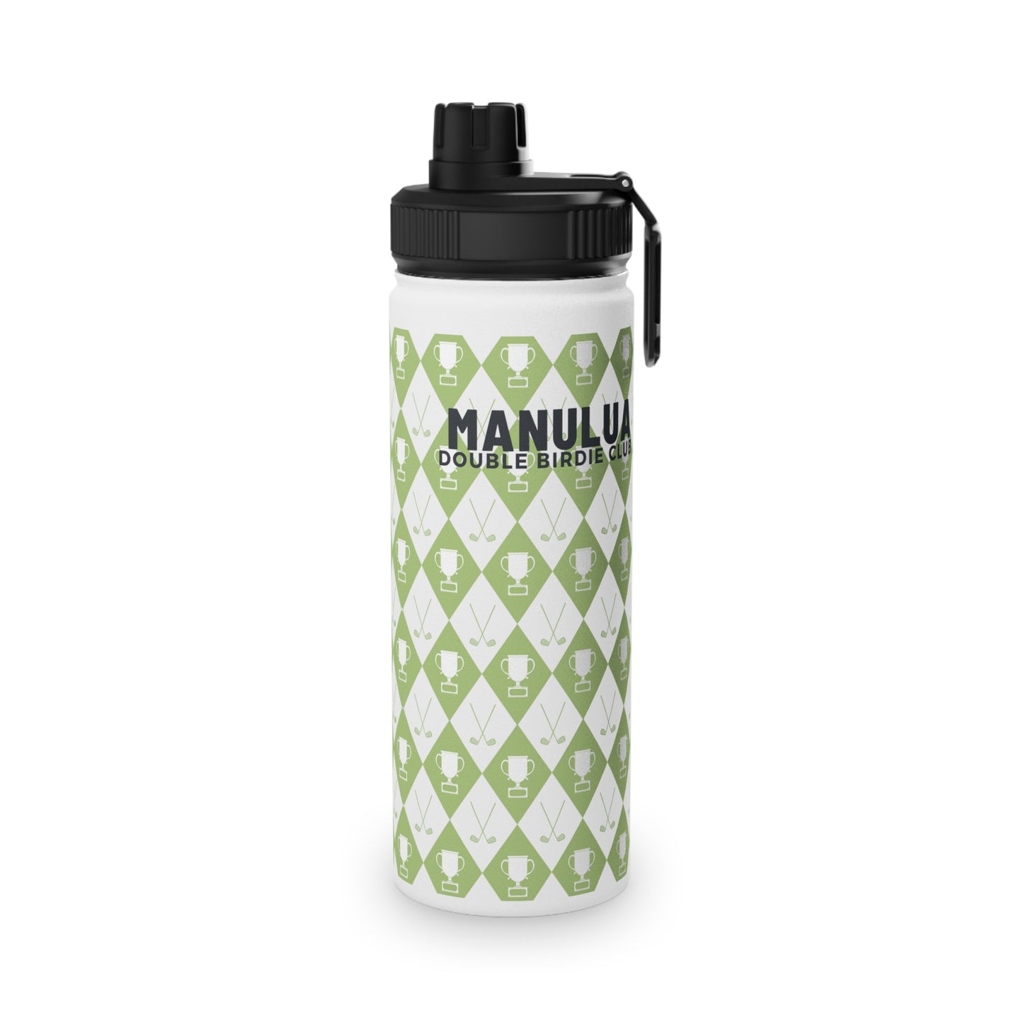 Argyle Champion Print Stainless Steel Sport Bottle